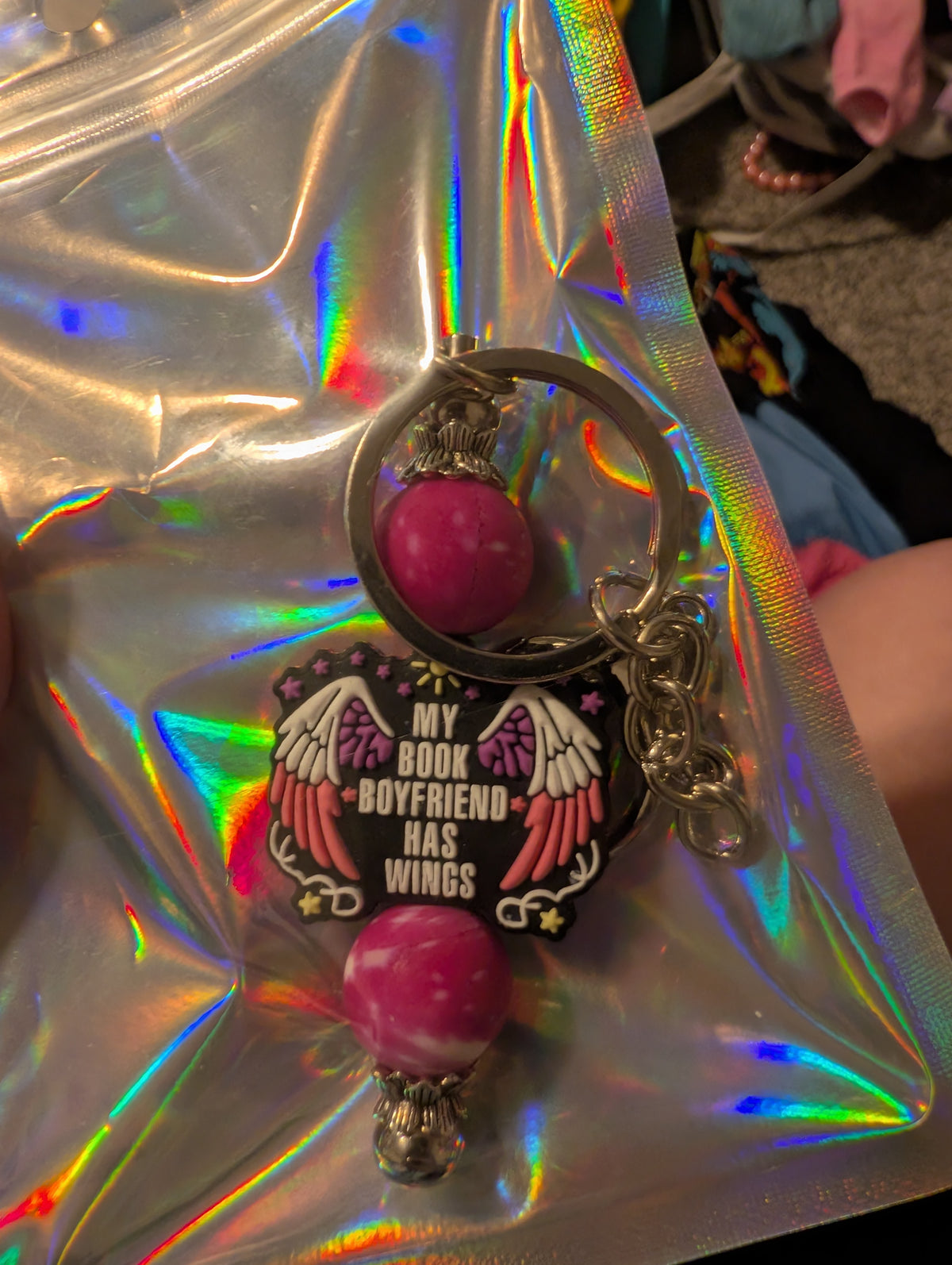 My book boyfriend keychain